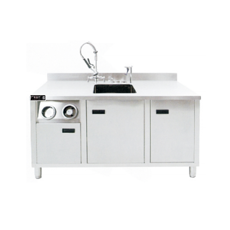 Seri 1500 - dengan dispenser cangkir sandaran + wastafel + keranjang sampah
